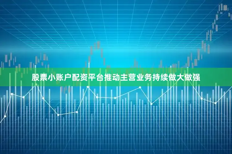 股票小账户配资平台推动主营业务持续做大做强